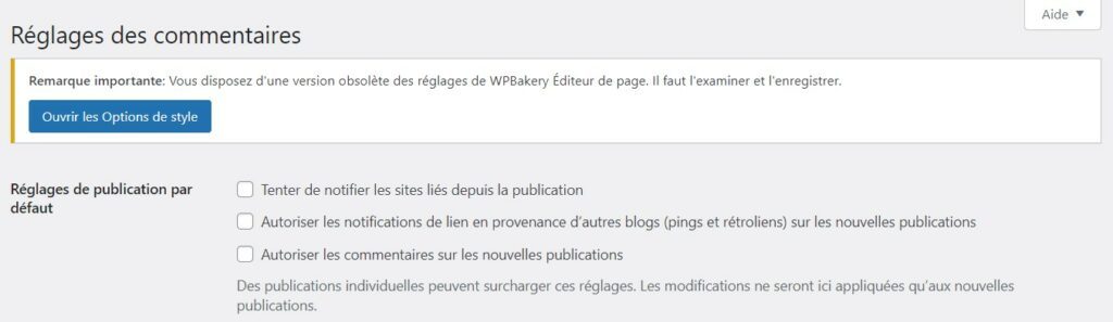 allow or disallow wordpress comment