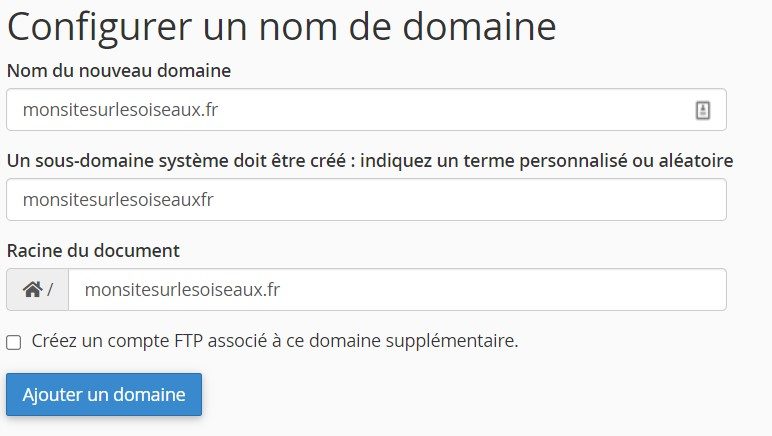 configure domain name