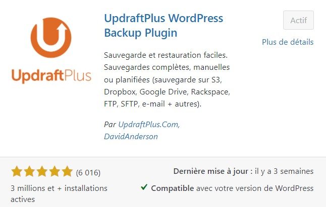 updraftplus plugin