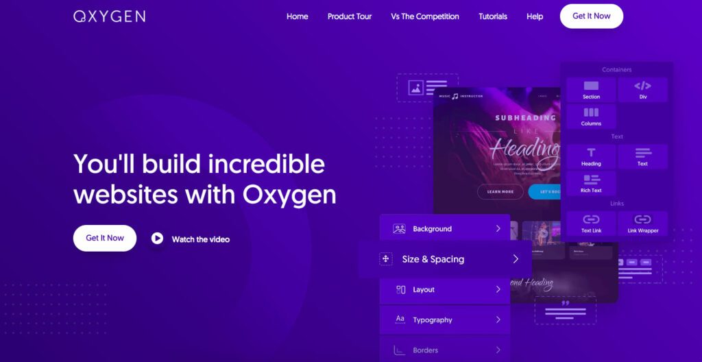 oxygen builder home