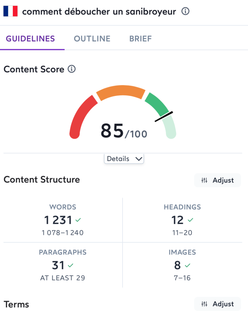 article optimized surferseo score 85