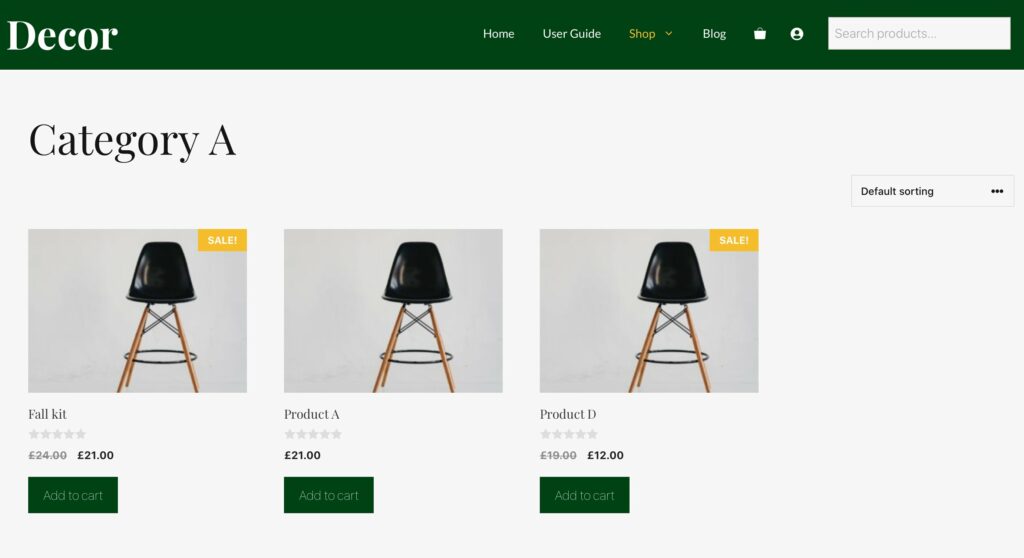 template woocommerce generatepress