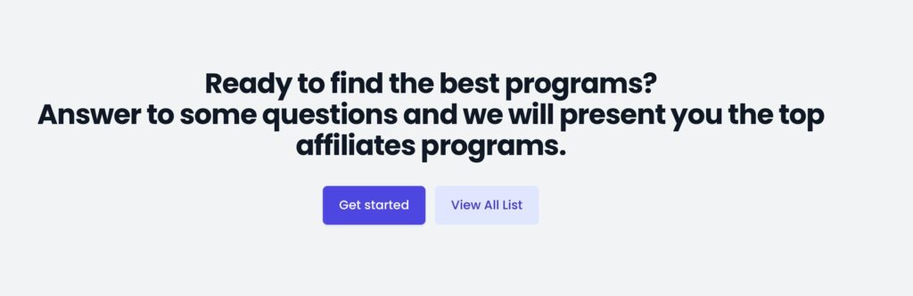 for you find affiliate programs