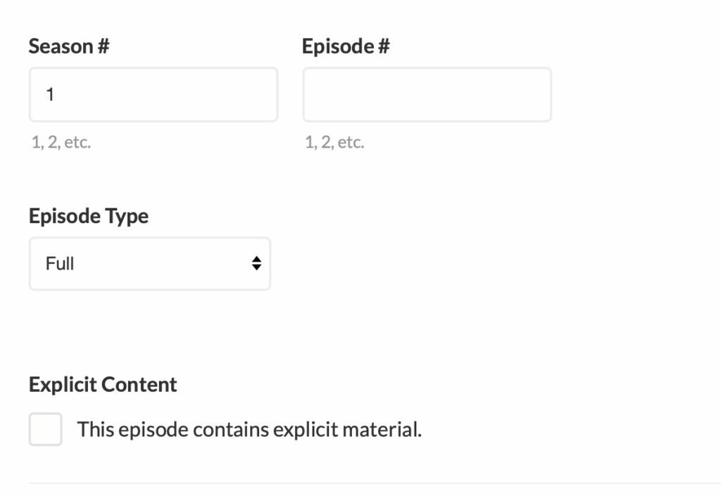 characteristics of buzzsprout episodes