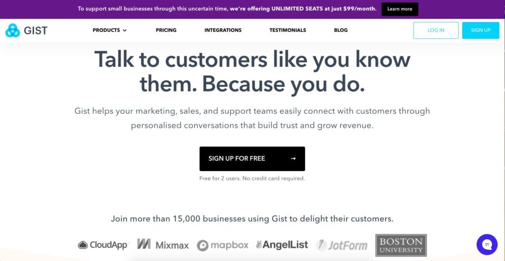 getgist home page