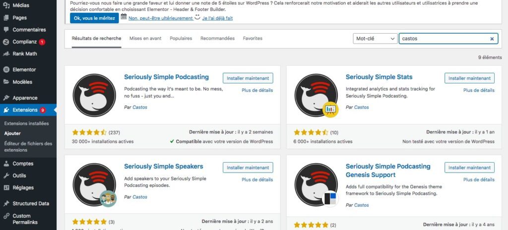 download seriously simple podcasting wordpress