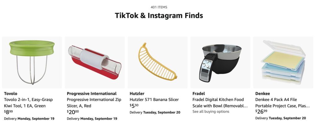 product listing amazon tiktok affiliation