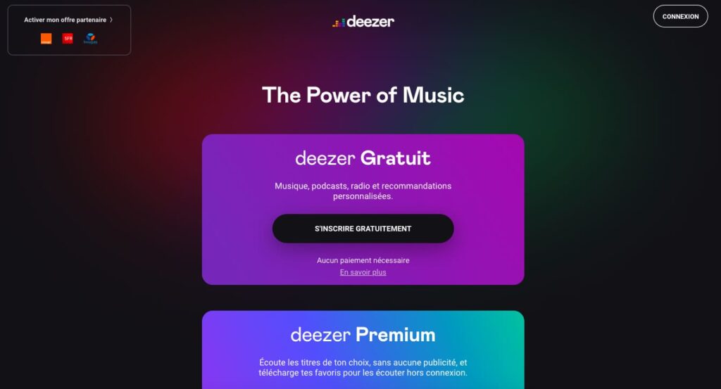 deezer interface