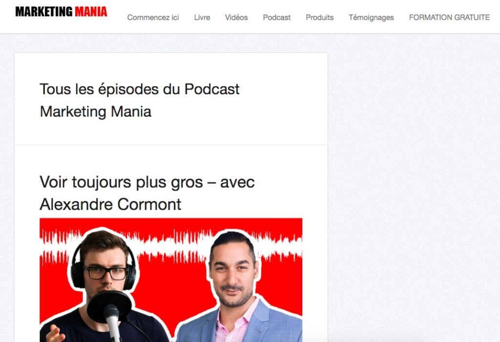 marketing mania podcast marketing