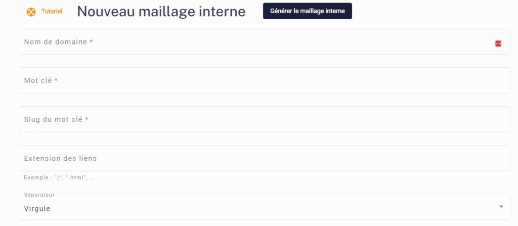 generation of internal linkage unique content