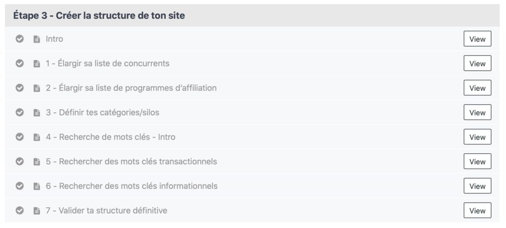 website structure