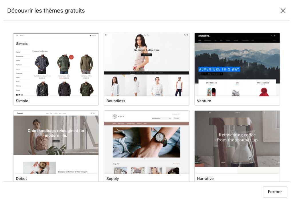 themes shopify